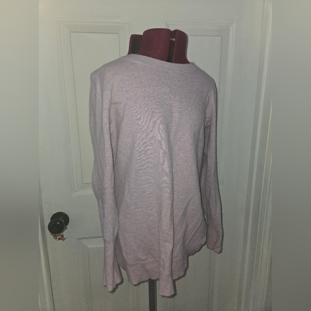 J. Crew Cotton Wool Blend Crew Neck Lilac Sweater XS